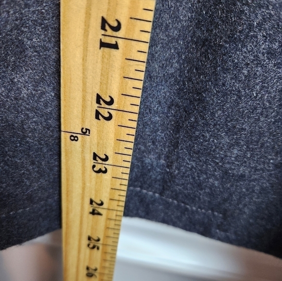 American Eagle Recycled Wool Blend Pea Coat Deadstock Grey Sz L NWT plaid lined - Picture 13 of 13